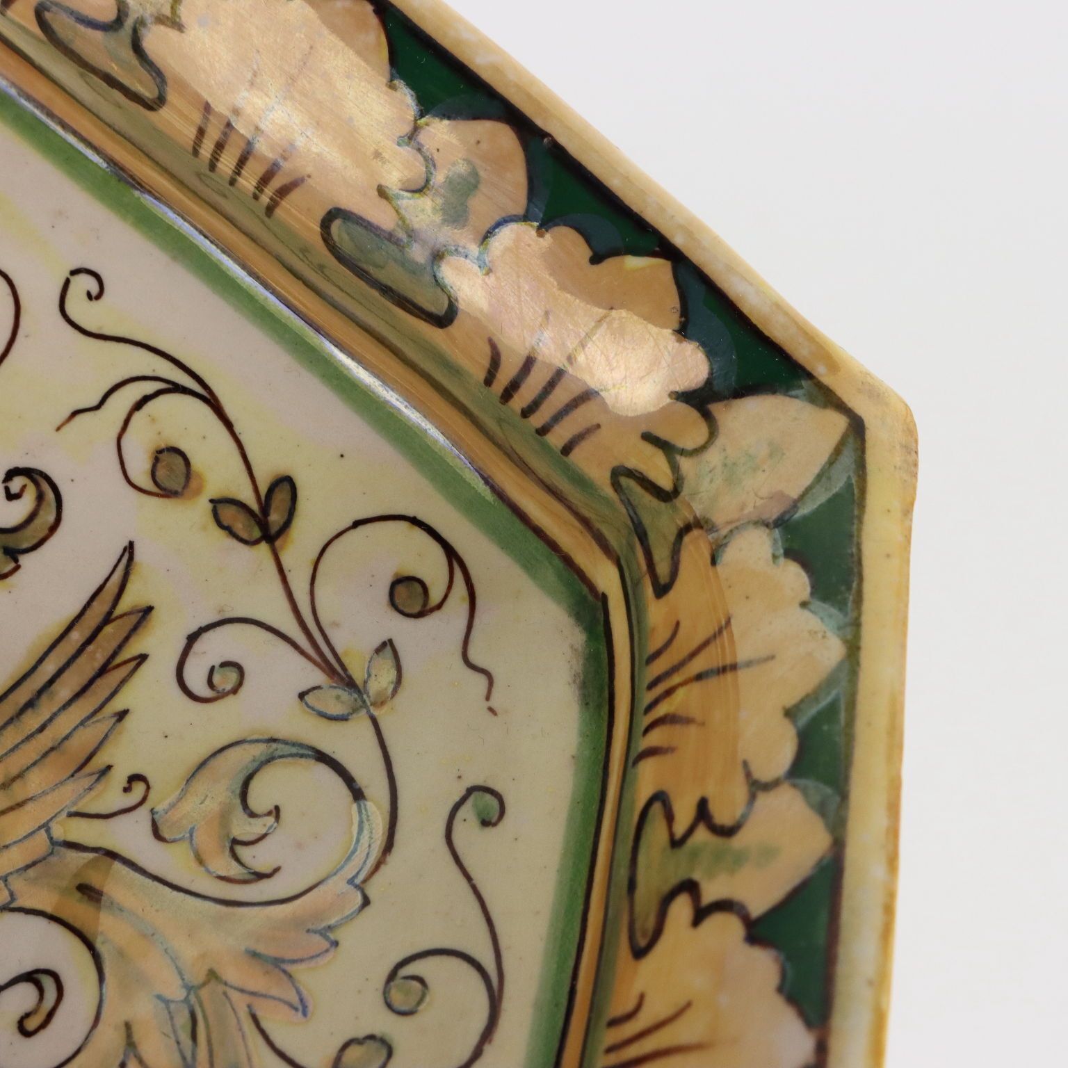 Antique Centerpiece Majolica Man. Robbia Gualdo Tadino '900 photo 520.0