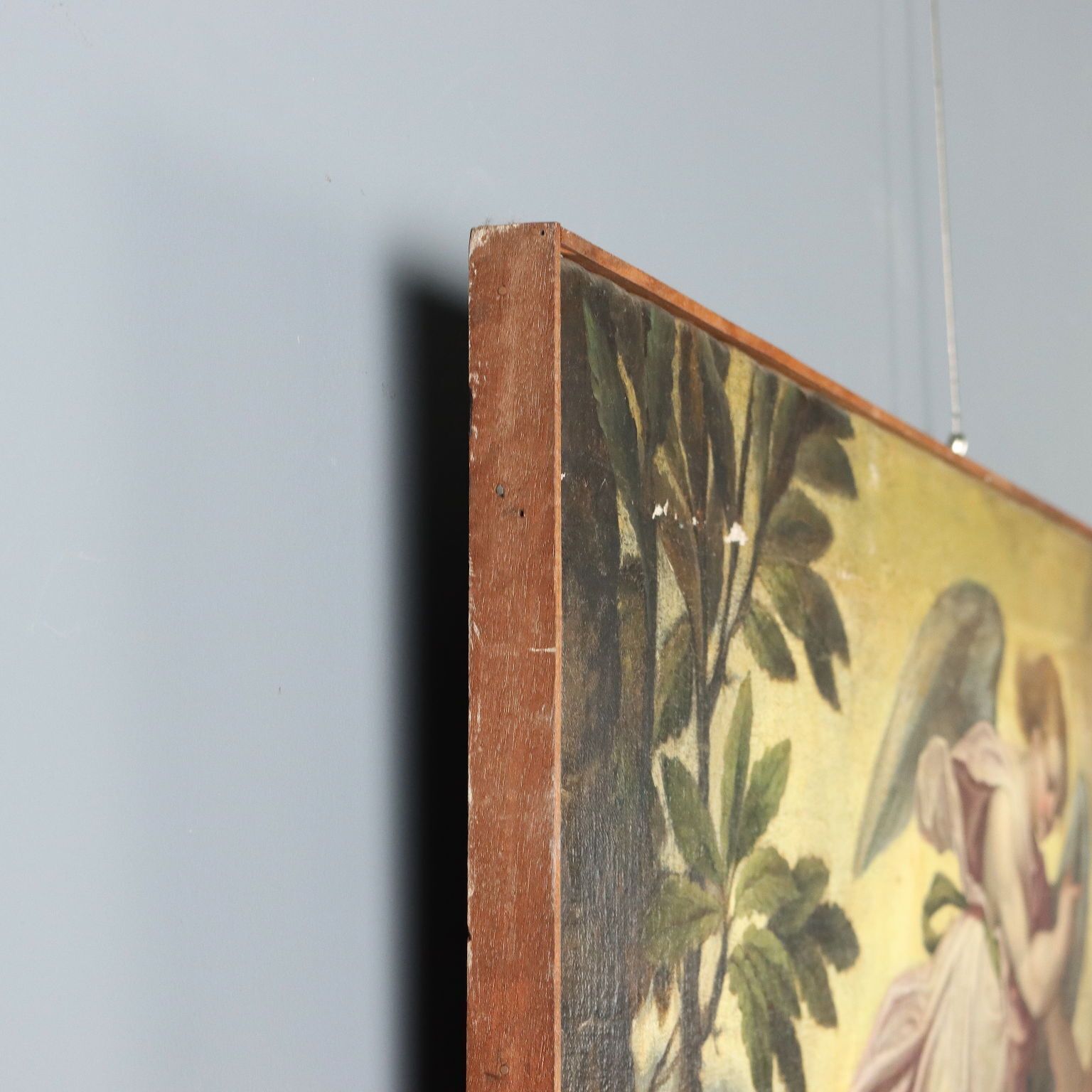 photo for sale Antique Painting Saint Joachim And The Angel Oil On Canvas XVI Century