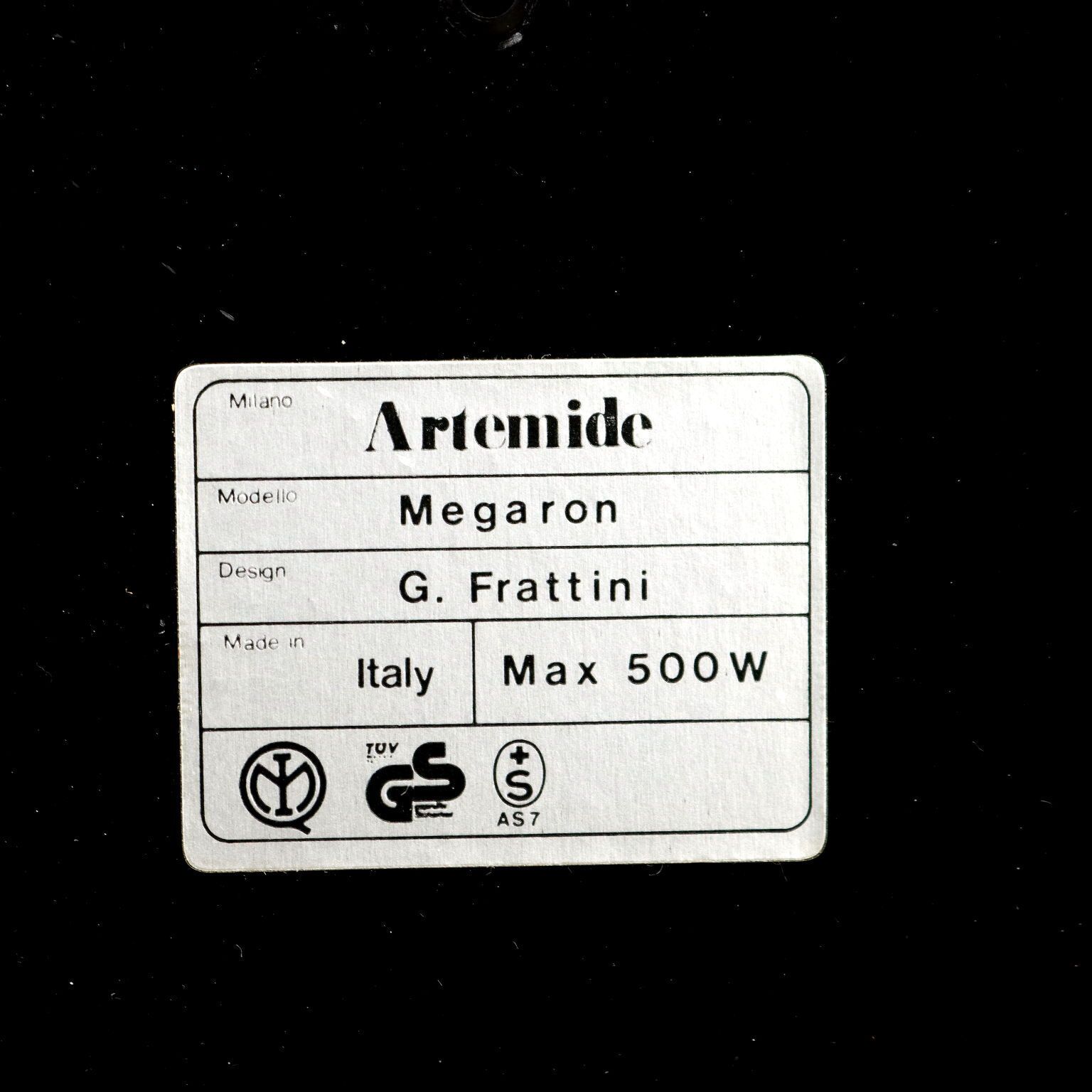 photo furniture Artemide Megaron Lamp Vintage Design G. Frattini Italy 1980s 90s