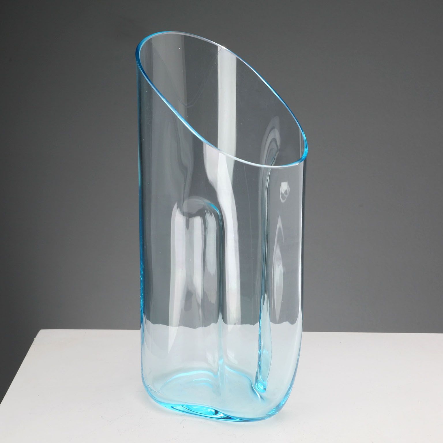 Vintage Vase Cenedese & Albarelli Glass Design Italy 1980s