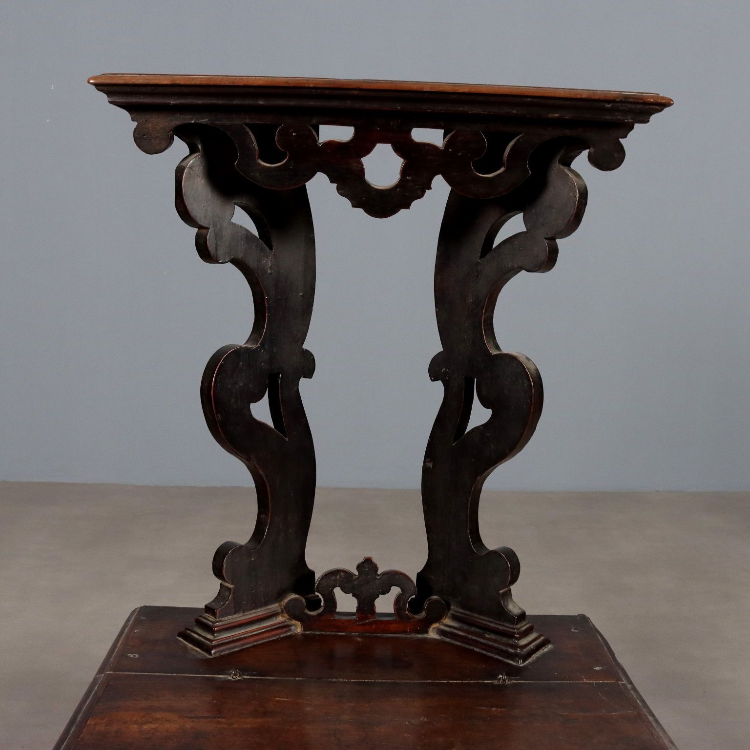 Antique Prayer Desk Baroque Cherrywood Italy XVII Century photo vinterior
