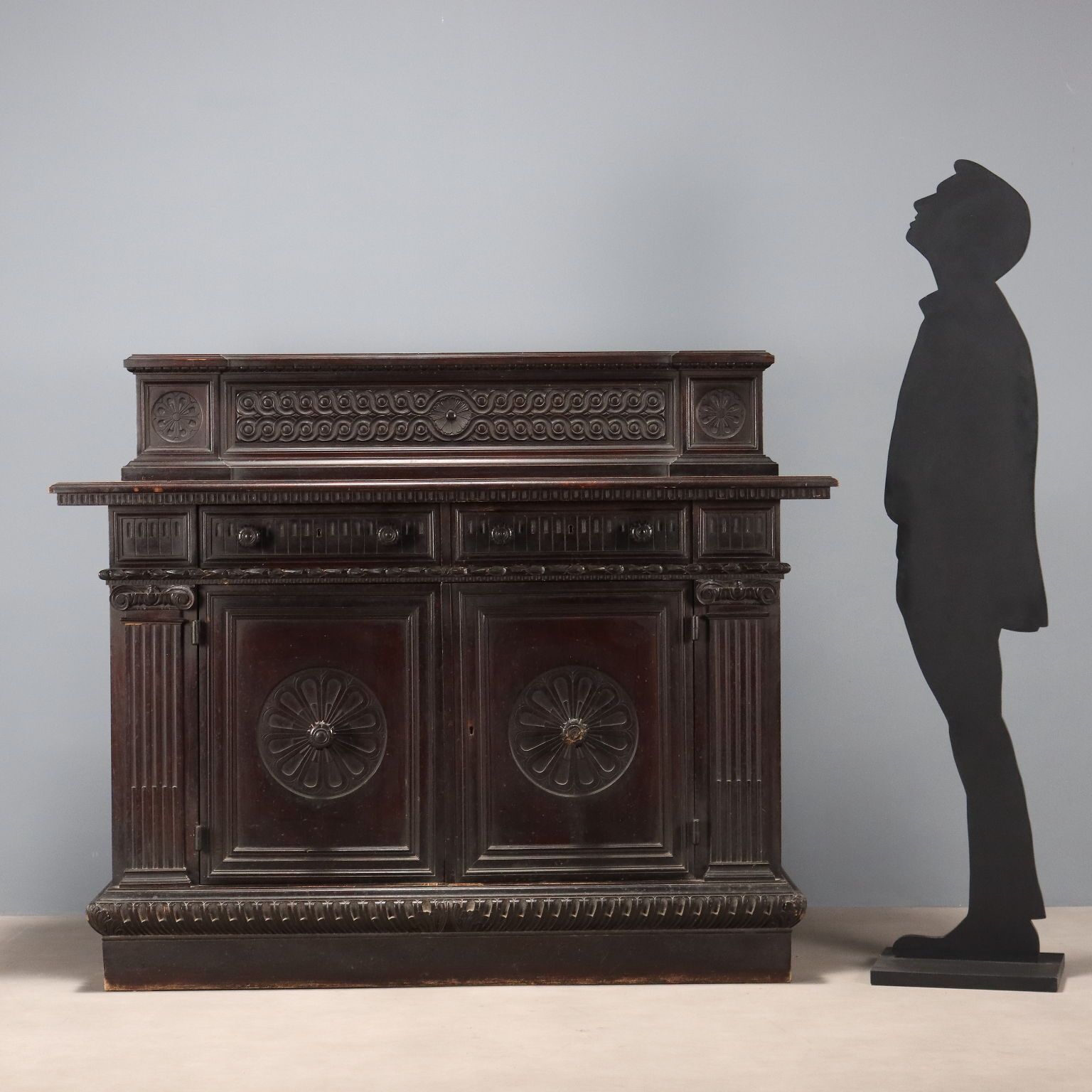 Cupboard Neo Renaissance Style Walnut Italy XIX Century photo furniture