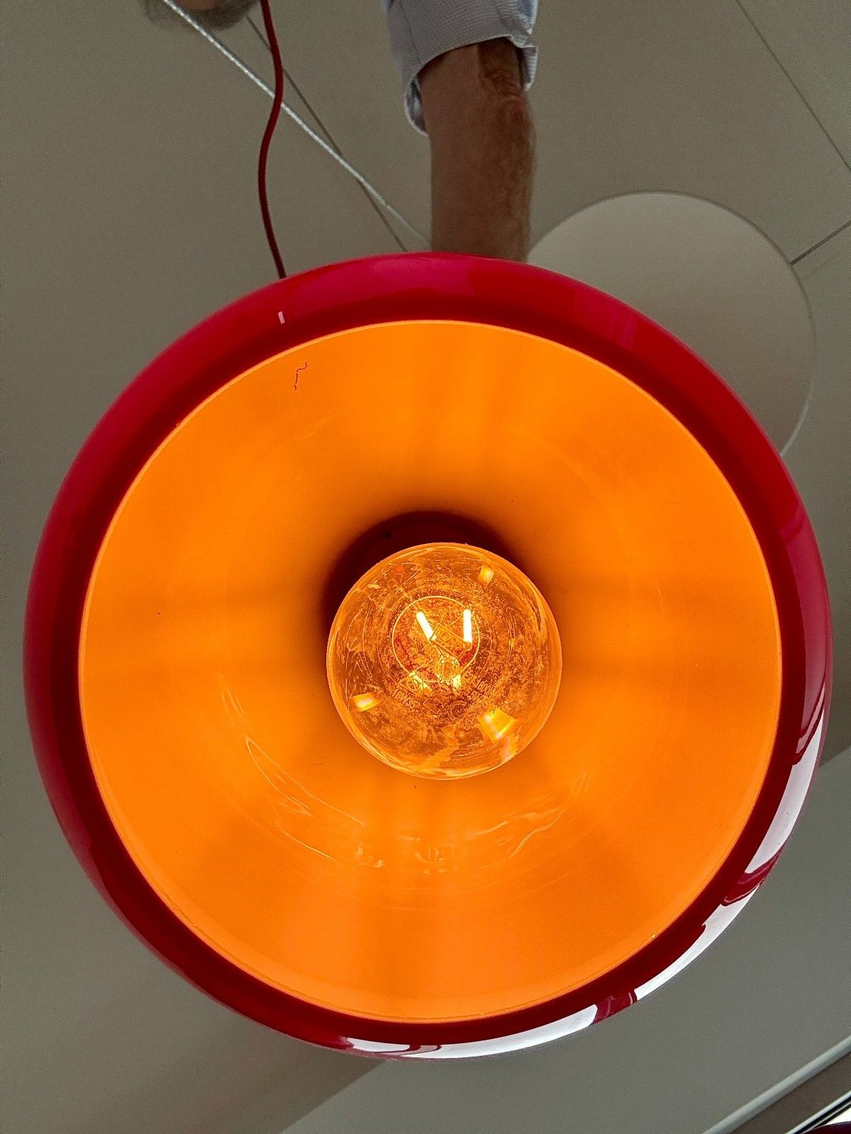 Lighting A Pair Of Firstlight 3332re Red Glass Pendant Lights photo