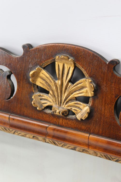 George II Walnut “Chippendale” Fretwork Mirror photo for sale