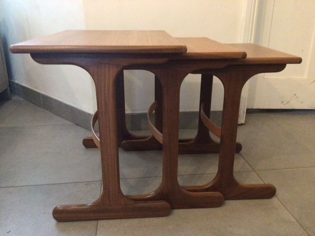 Vintage Mid Century Classic G Plan Fresco Teak Nest Of Tables photo for sale
