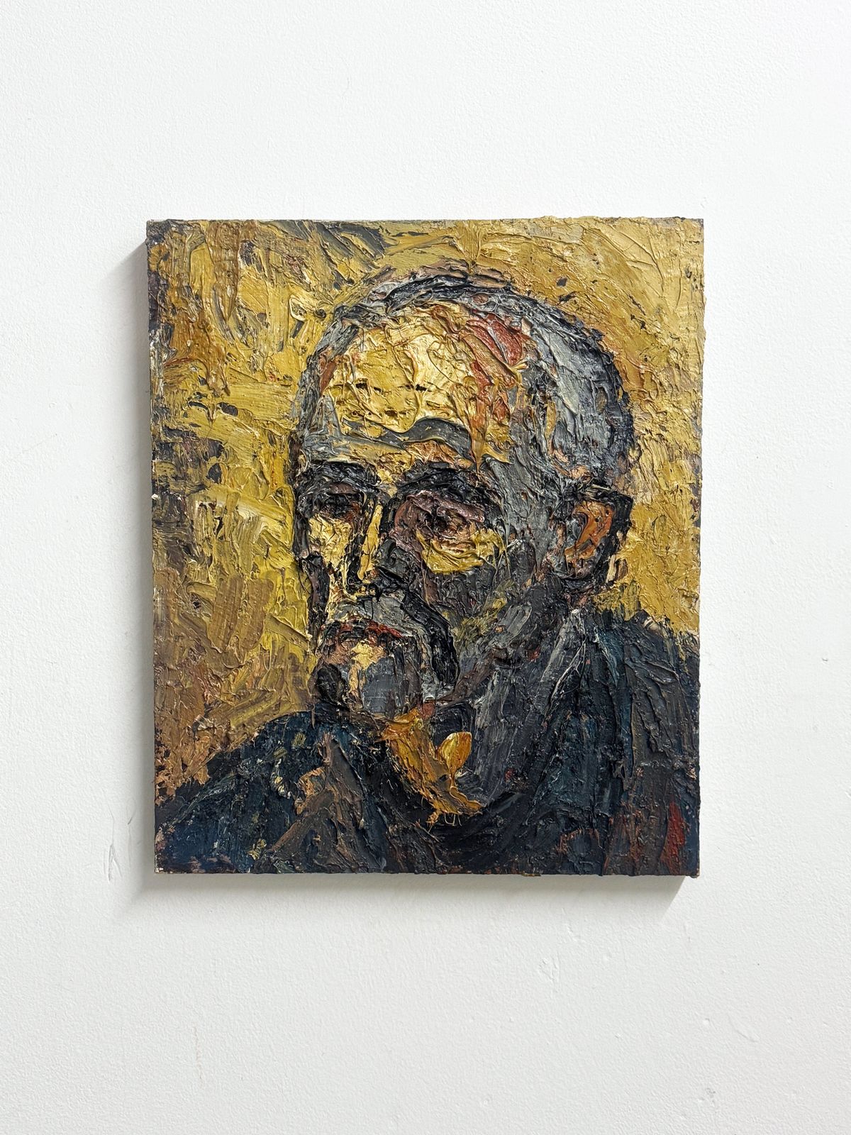Barry De More, Vintage Impasto Oil Painting   Self Portrait photo for sale