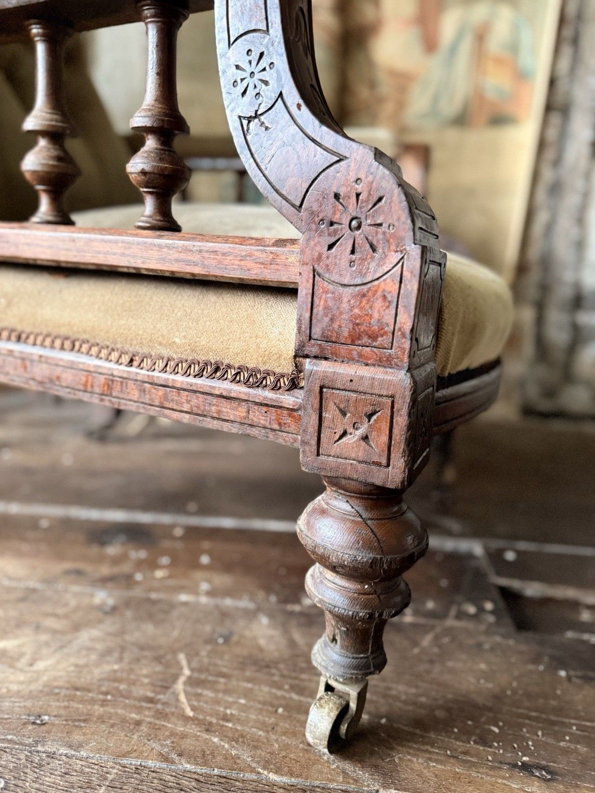 photo furniture Substancial Original Antique Mahogany Gentlman's Fireside Library Armchair Chair