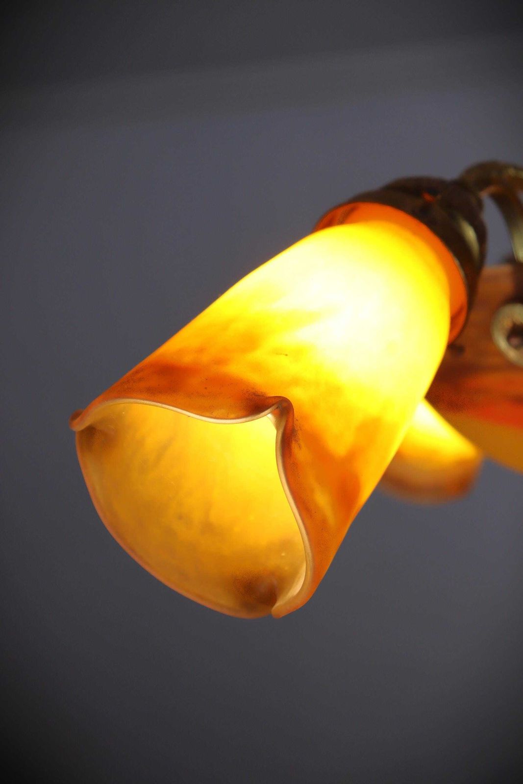photo buy Glass Art Deco Chandelier By Muller Freres , France (St.274)