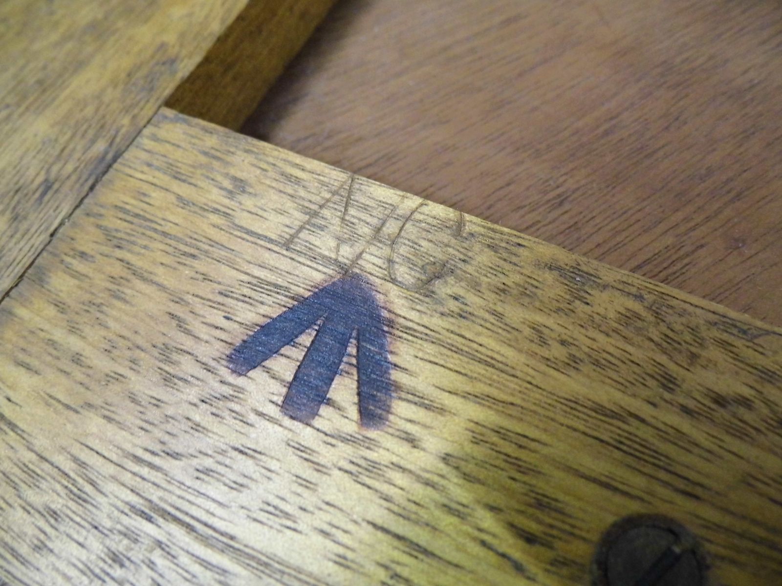 photo for sale Vintage Ex Military Air Council Raf Oak Side Table By Wake And Dean 1950s