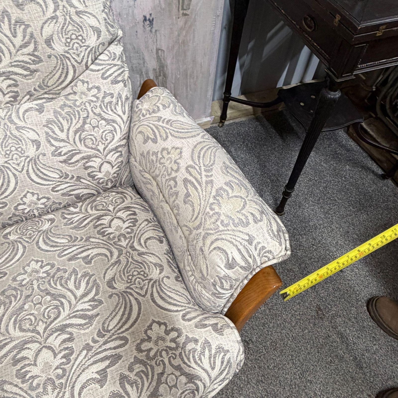 Ercol Saville 3 Seater Sofa Solid Wood Frame Upholstered Recovered Cushions photo vintage
