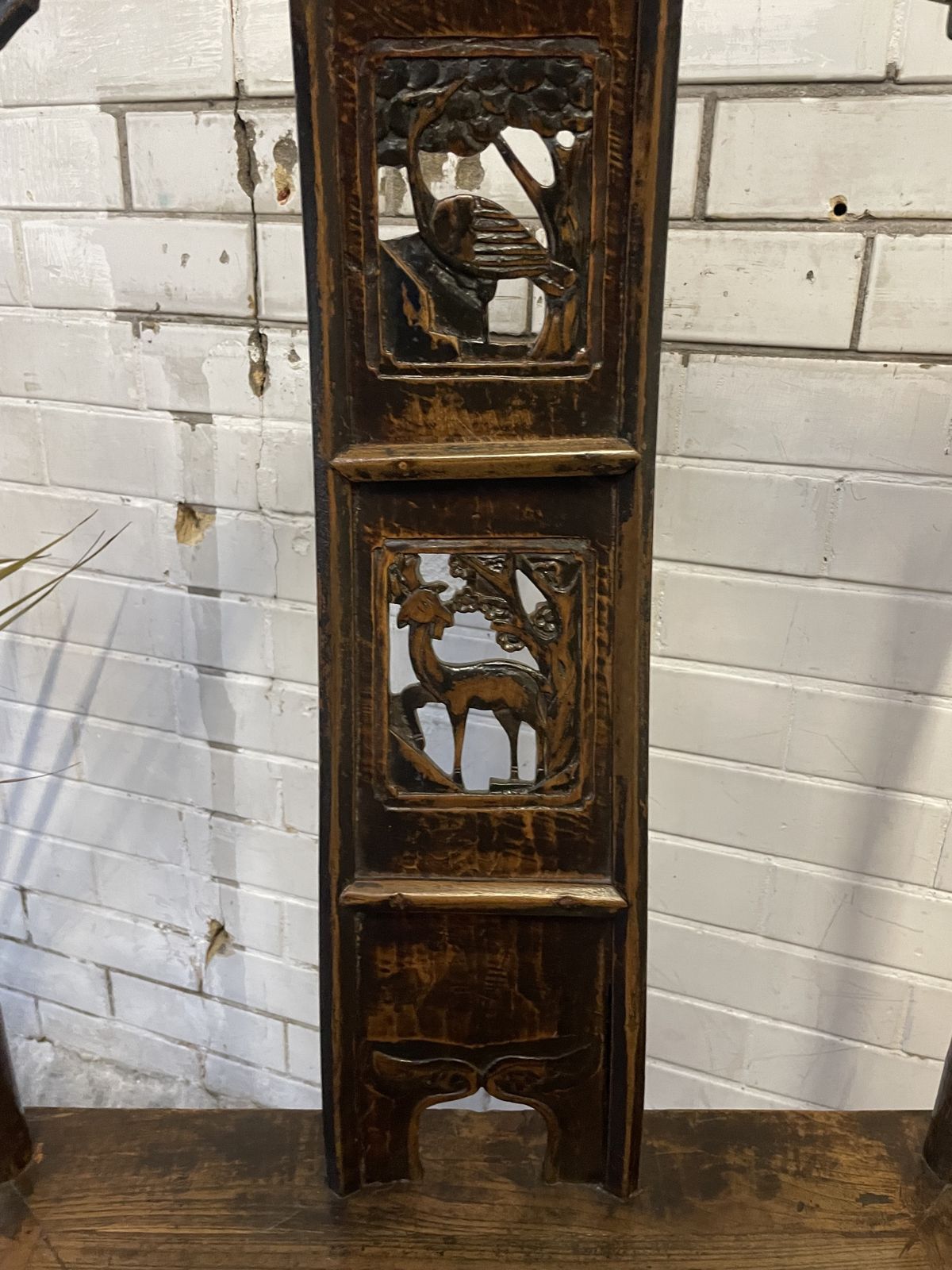 Beautiful 19th Century Chinese Elm Chair. photo vintage