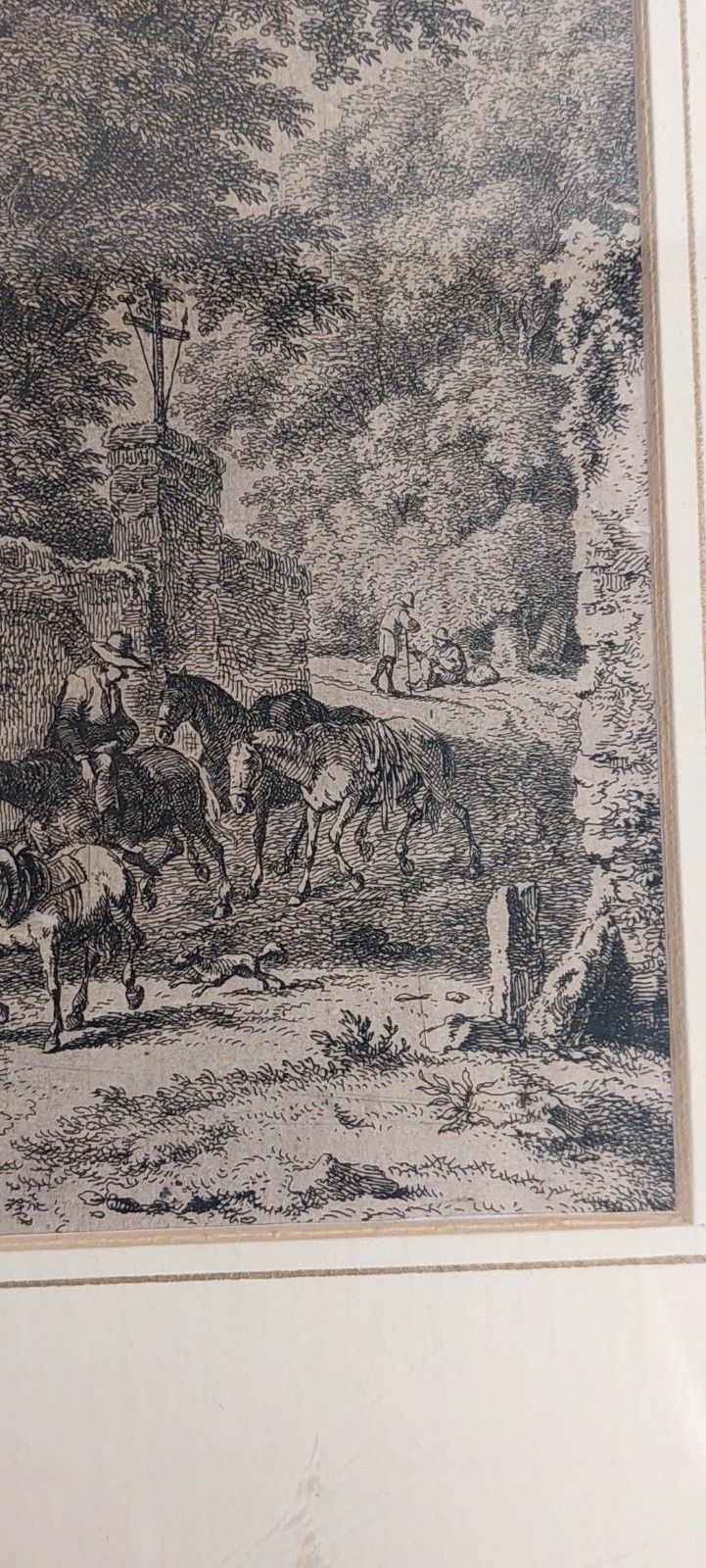photo for sale Kobell Frrdinand Von Chapel In The Forest Etching Mid 18th Century