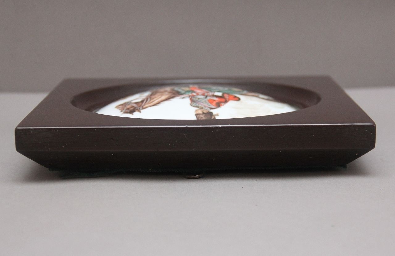 Early 20th Century Porcelain Wall Plaque photo Art