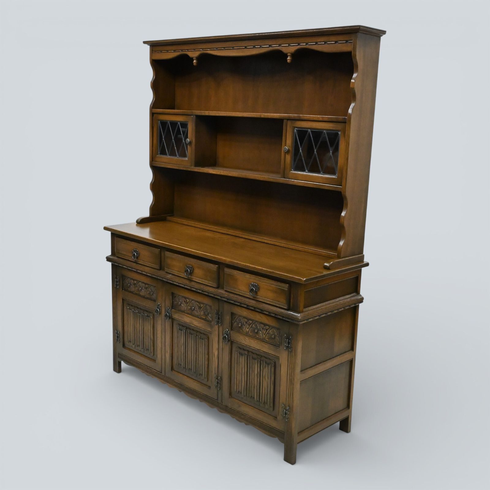 Old Charm Oak Dresser In Light Oak Finish Sideboard Display Top Free Uk Delivery photo furniture