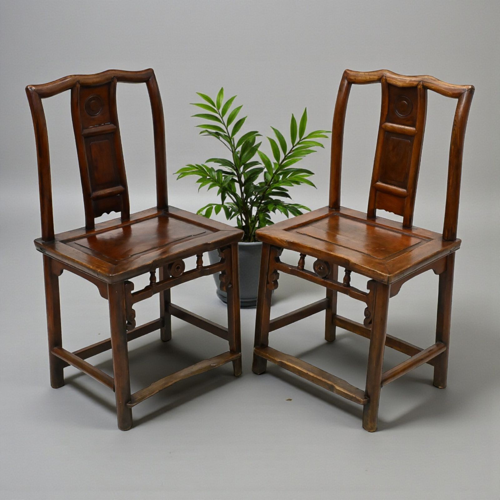 Pair Of Chinese Orientle Dining Chairs With Free Nationwide Delivery
