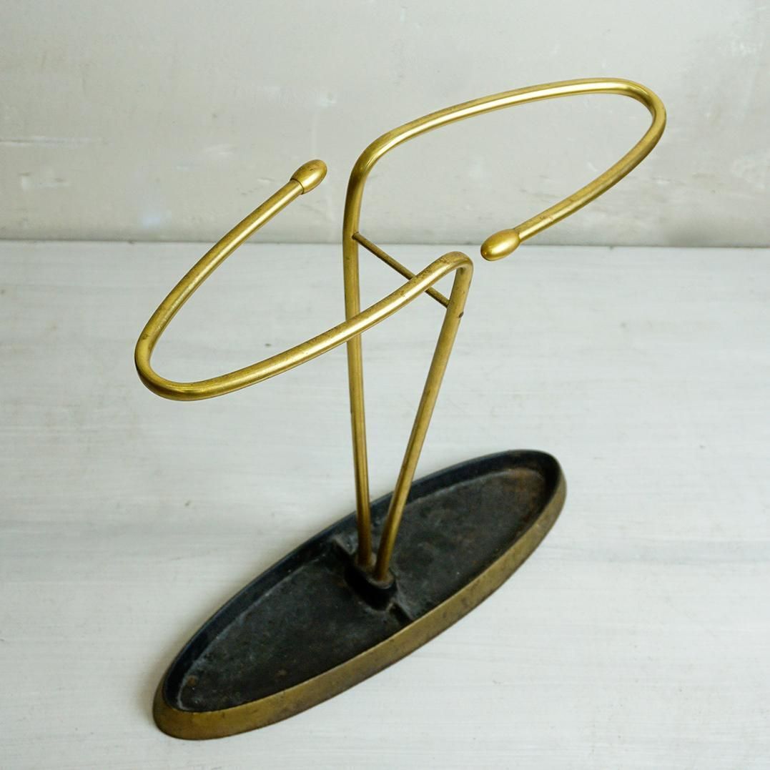 Austrian Mid Century Metal And Iron Umbrella Stand photo for sale