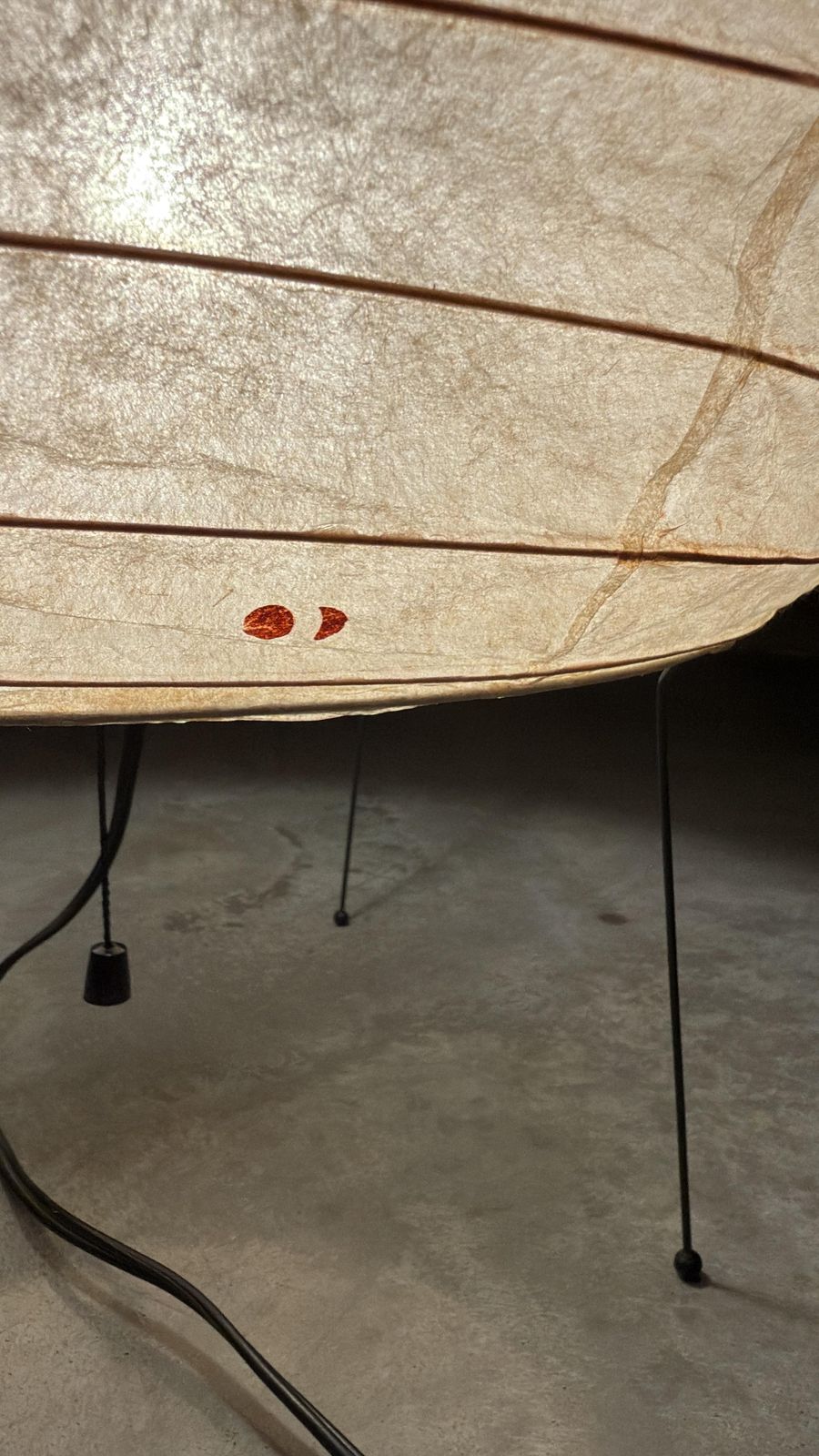 Isamu Noguchi 1st Edition Table Table. Model 22n. Made In Gifu. Washi & Bambo photo furniture