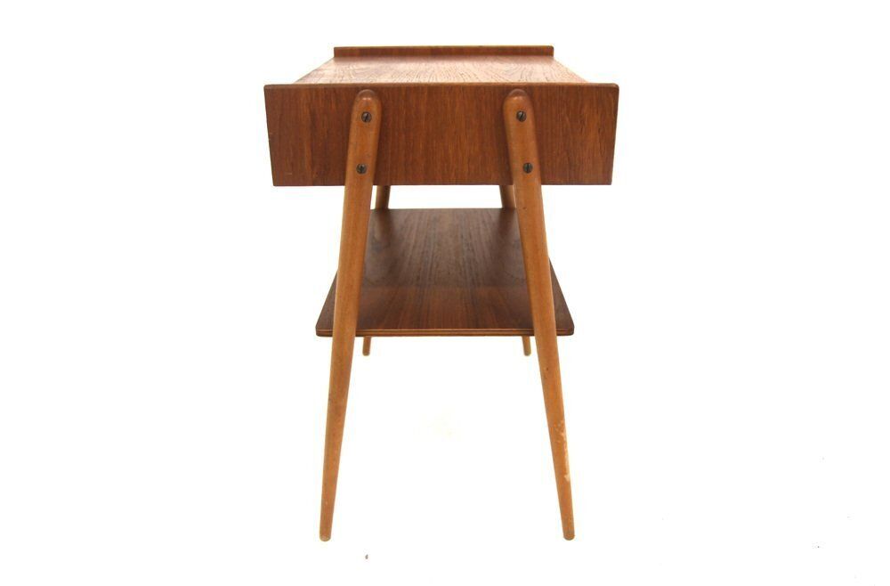Scandinavian Teak Bedside Table From Ab Carlströms, Sweden, 1960s photo furniture