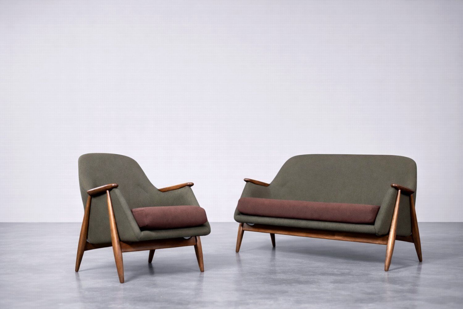 Mid Century Modern Pallas Living Room Set By Svante Skogh For Asko, Finland, 1950s, Set Of 2 photo 9082.0