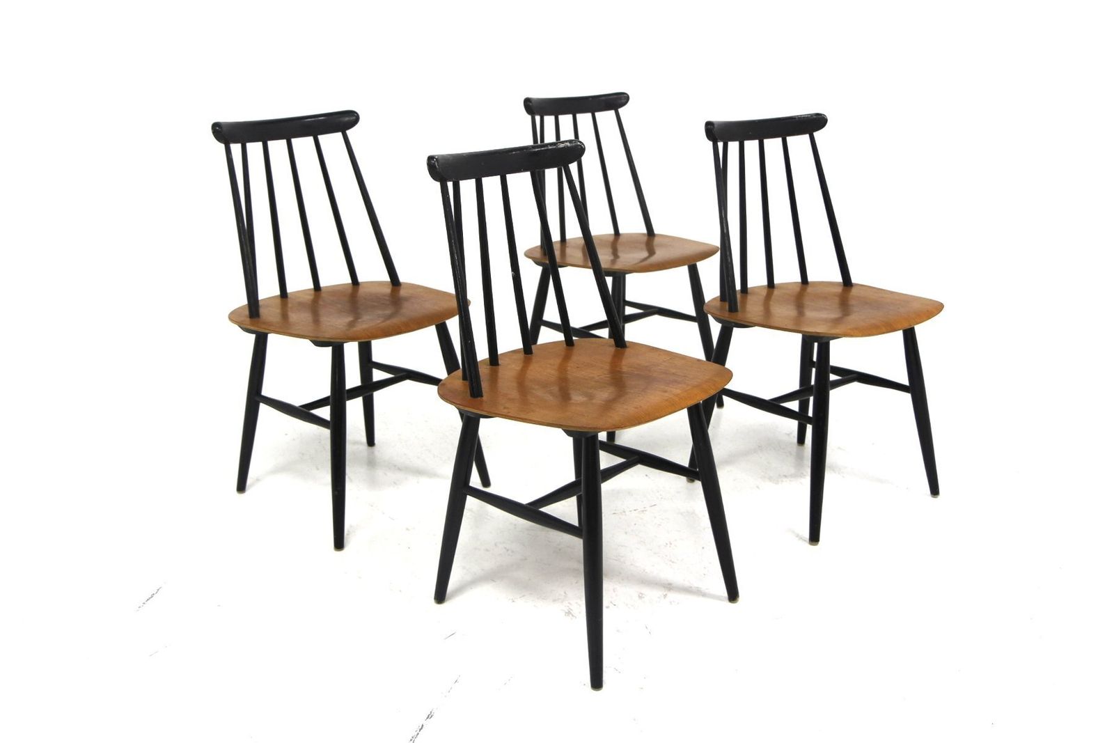 Fanett Teak Chairs By Ilmari Tapiovaara For Edsby Verken, 1960s, Set Of 4