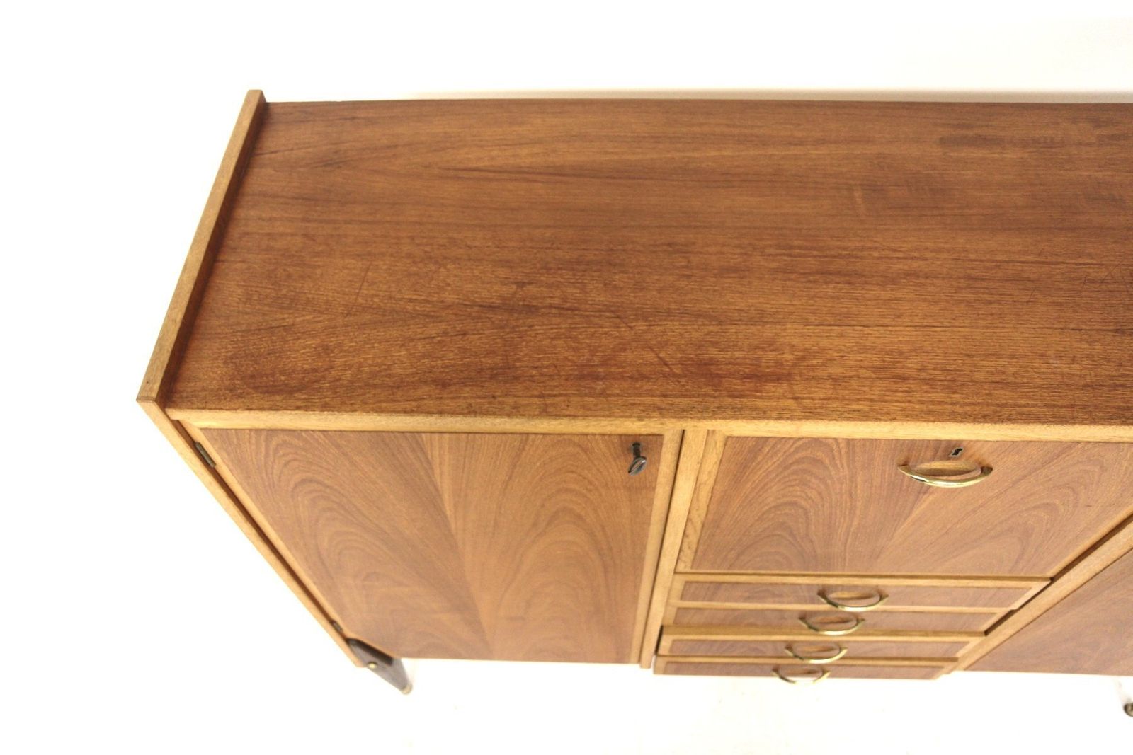 Enfilade scandinave en teck et chêne, Suède, 1950 photo 1217.0
