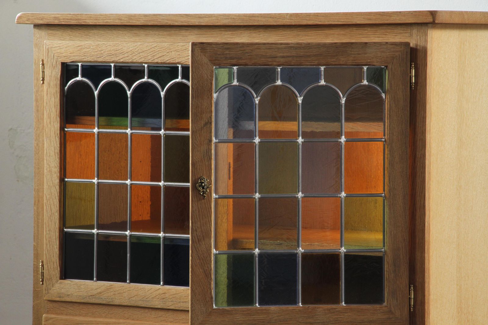 Vintage 1994 Danish Modern Oak Cabinet In The Style Of Henning Kjærnulf photo for sale