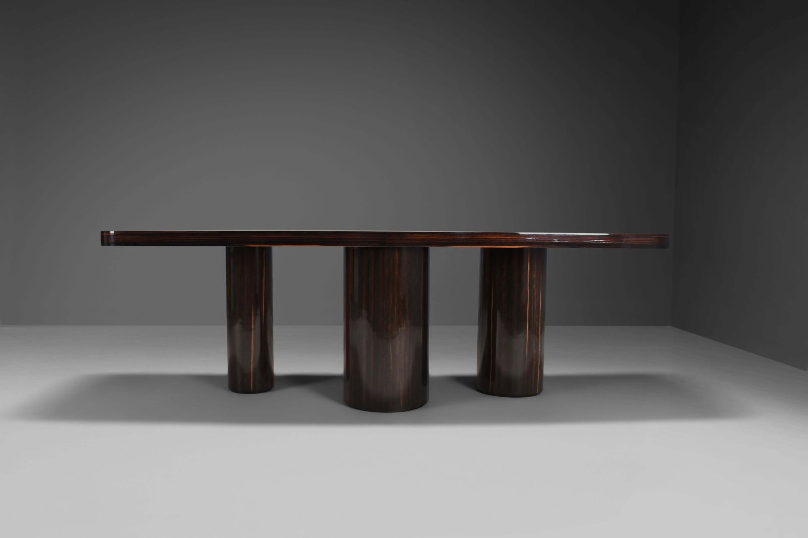 Exceptional Zebrano / Zebra Wood Console / Room Divider Made In Italy, 1970s photo for sale
