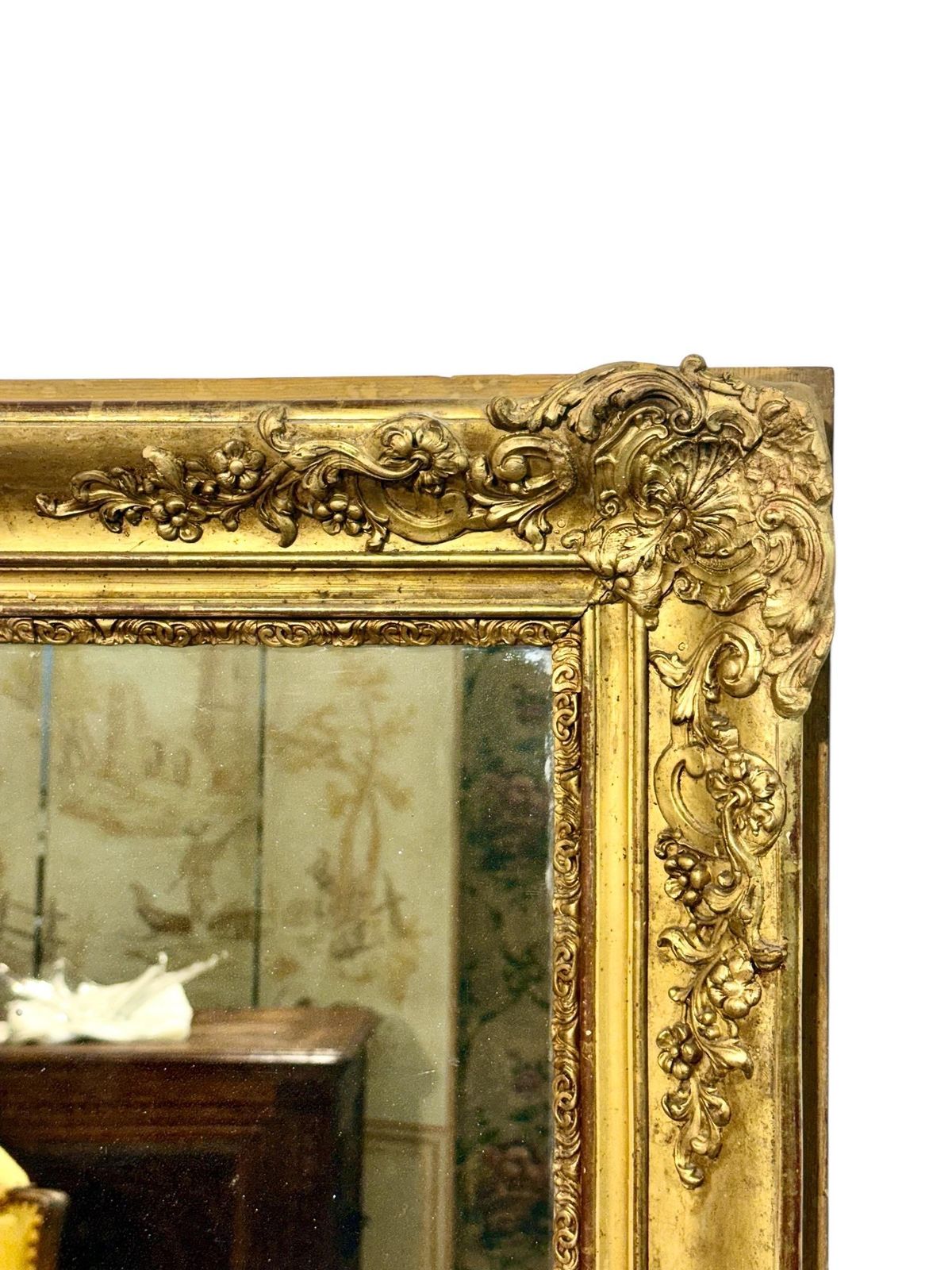 Large And Rectangular Giltwood Mirror, France 19th Century photo Home Decor