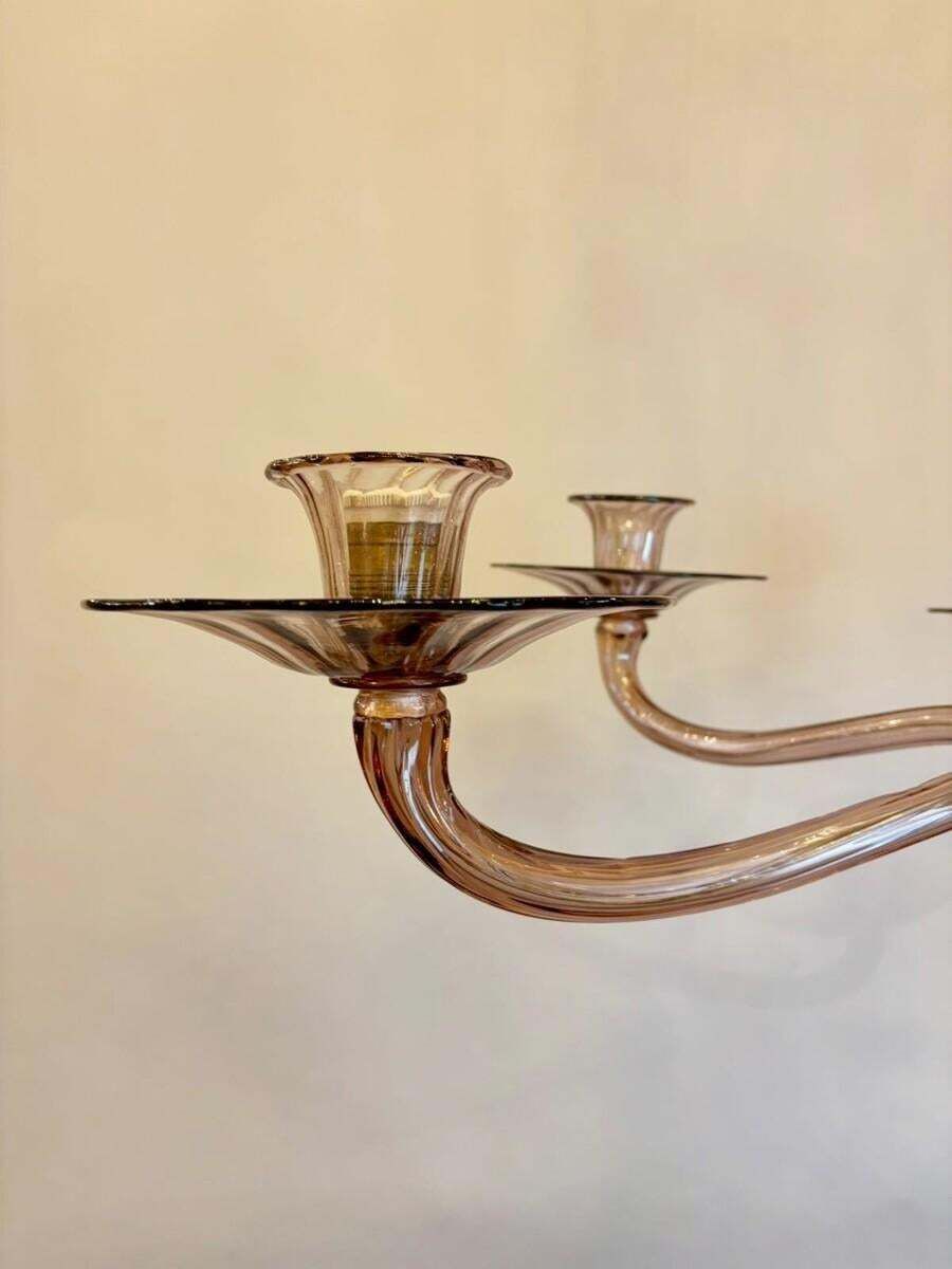 Zecchin Murano Chandelier With 6 Arms Of Lights, Circa 1980 photo furniture