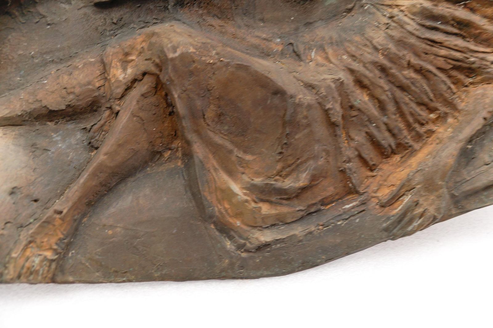 photo furniture Jesus And The Reclining Man Wall Bronze Plaque From An Eastern European Church