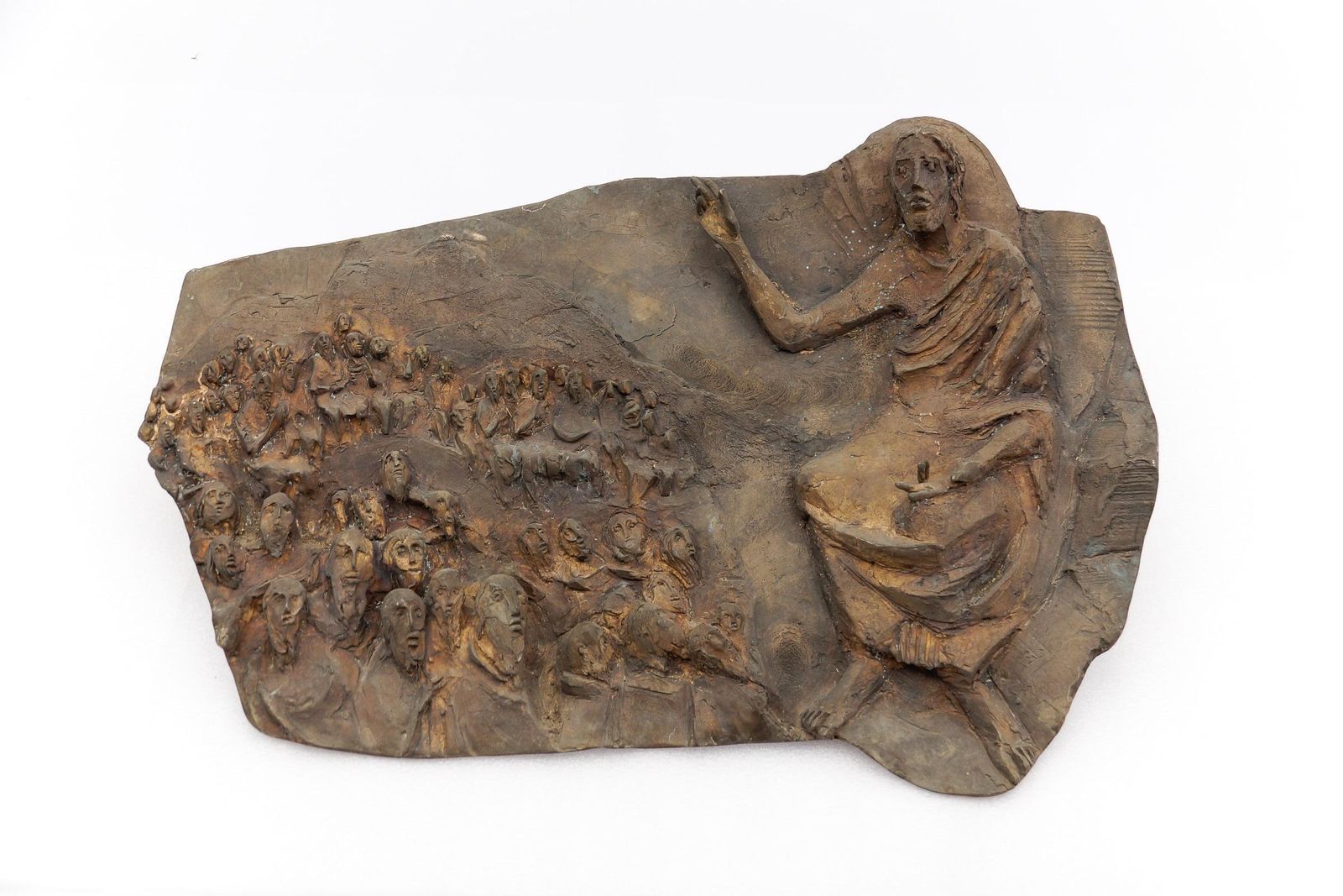Jesus And His Disciples Wall Bronze Plaque From An Eastern European Church photo furniture