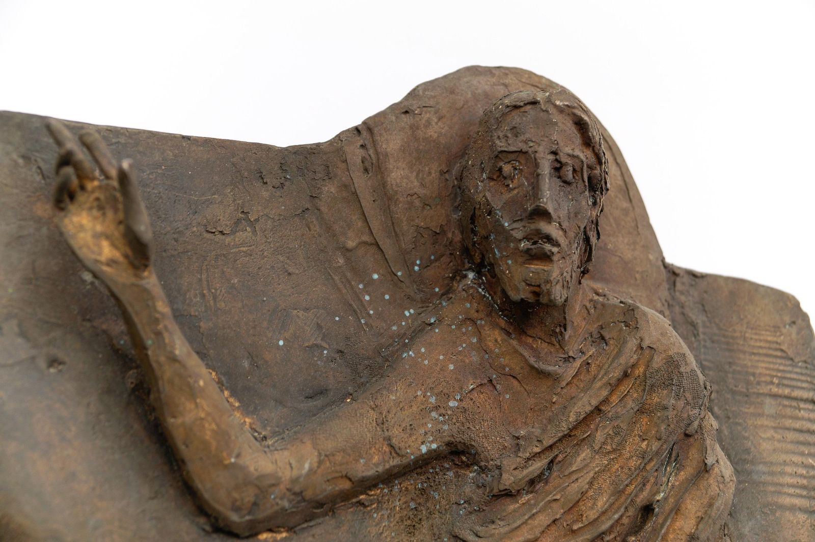 photo for sale Jesus And His Disciples Wall Bronze Plaque From An Eastern European Church