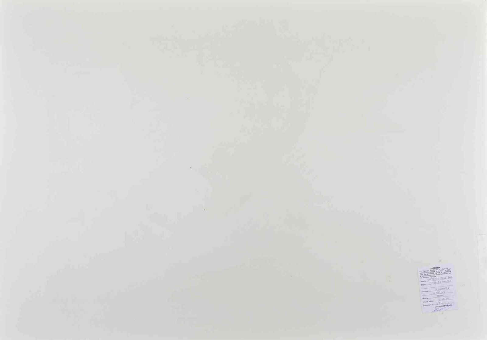 Gregorio Sciltianafter The Hunt   Lithograph By Gregorio Sciltian   19681968 photo furniture