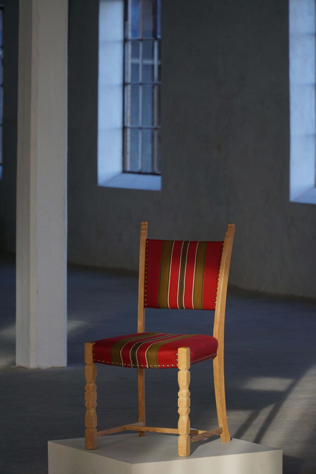 Danish Mid Century Modern, Set Of 6 Oak Dining Chairs, Henning Kjærnulf, 1960s photo vintage