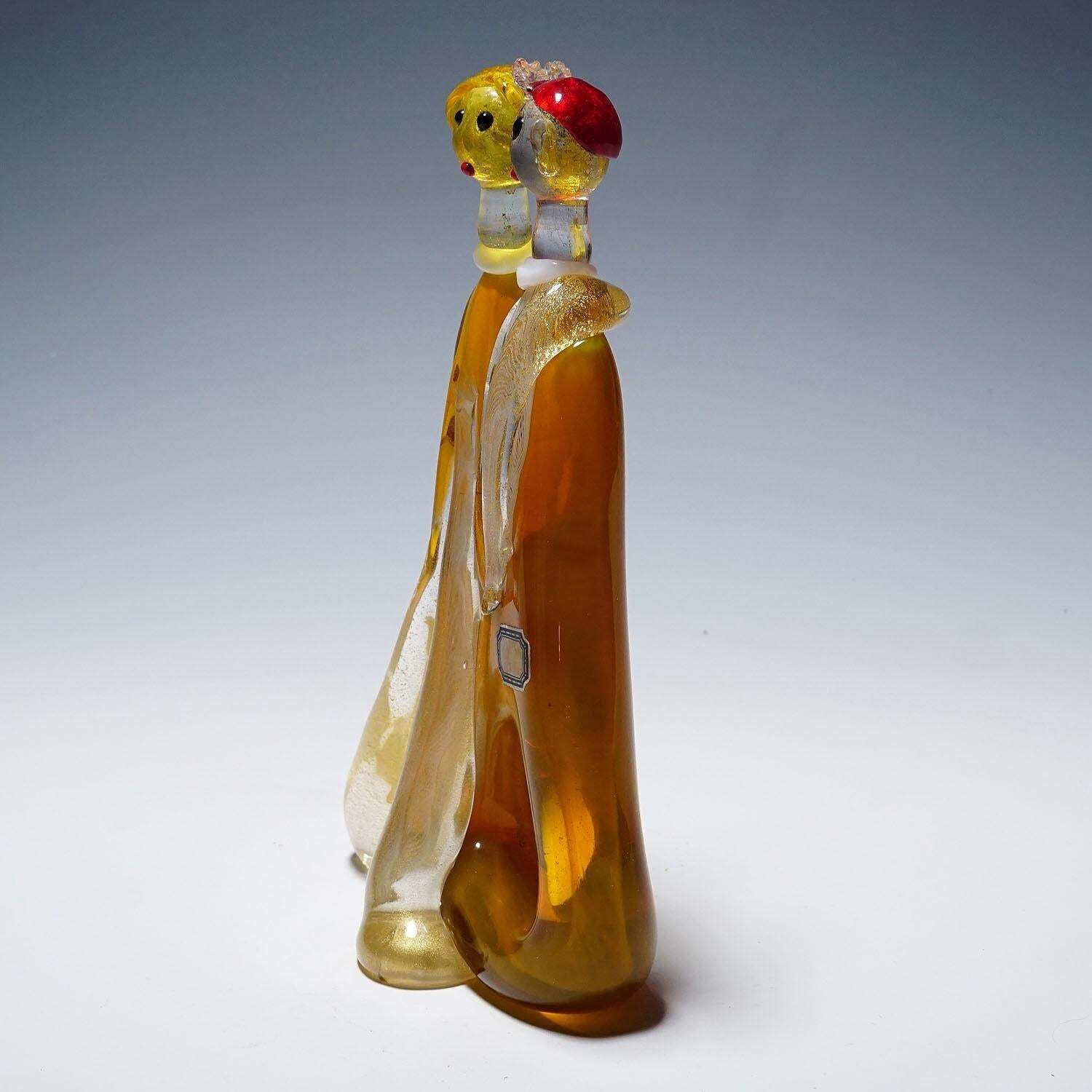 Vintage Murano Glass Sculpture By Anzolo Fuga For A.Ve.M. 1950s photo for sale
