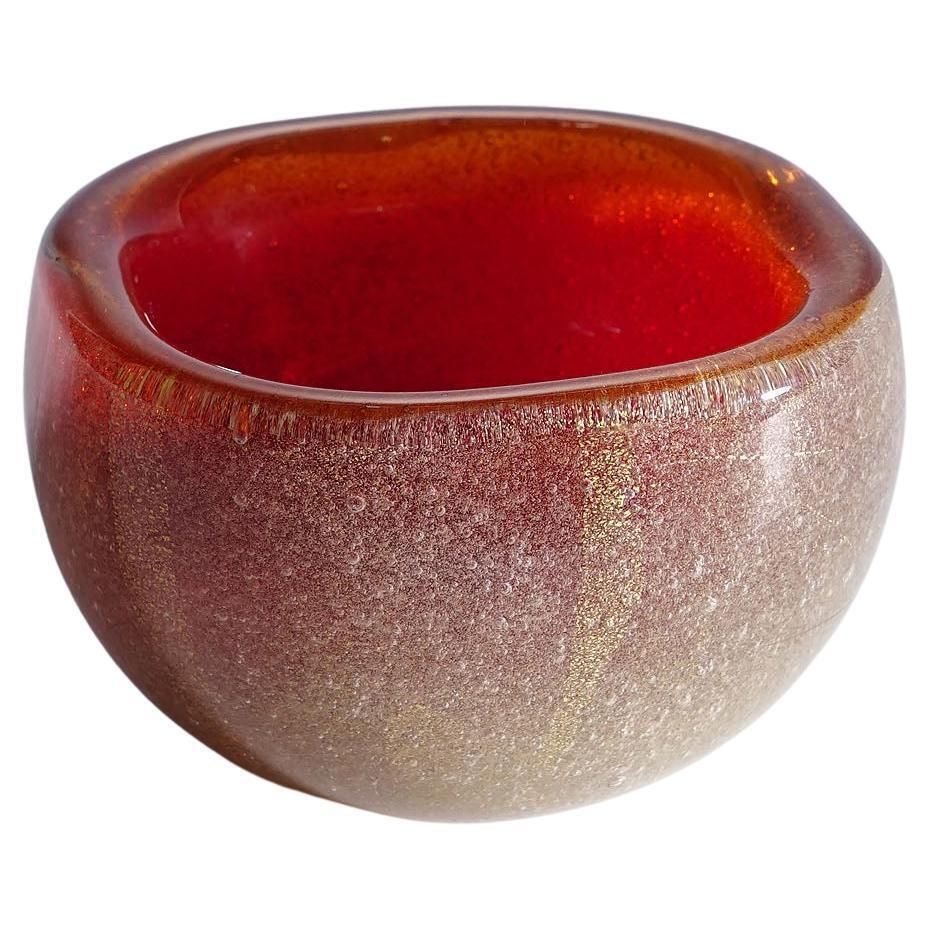 Vetro Sommerso Bowl By Carlo Scarpa For Venini Murano Ca. 1930s