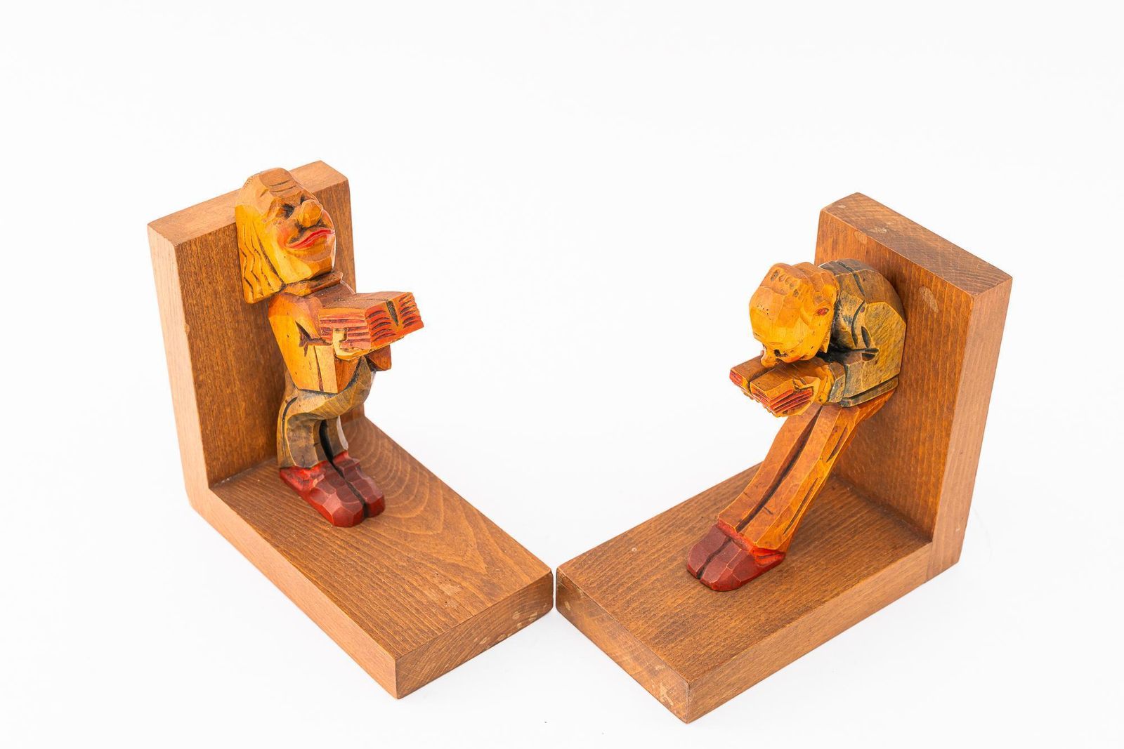 Art Deco Carved Bookends Around 1920s photo vintage