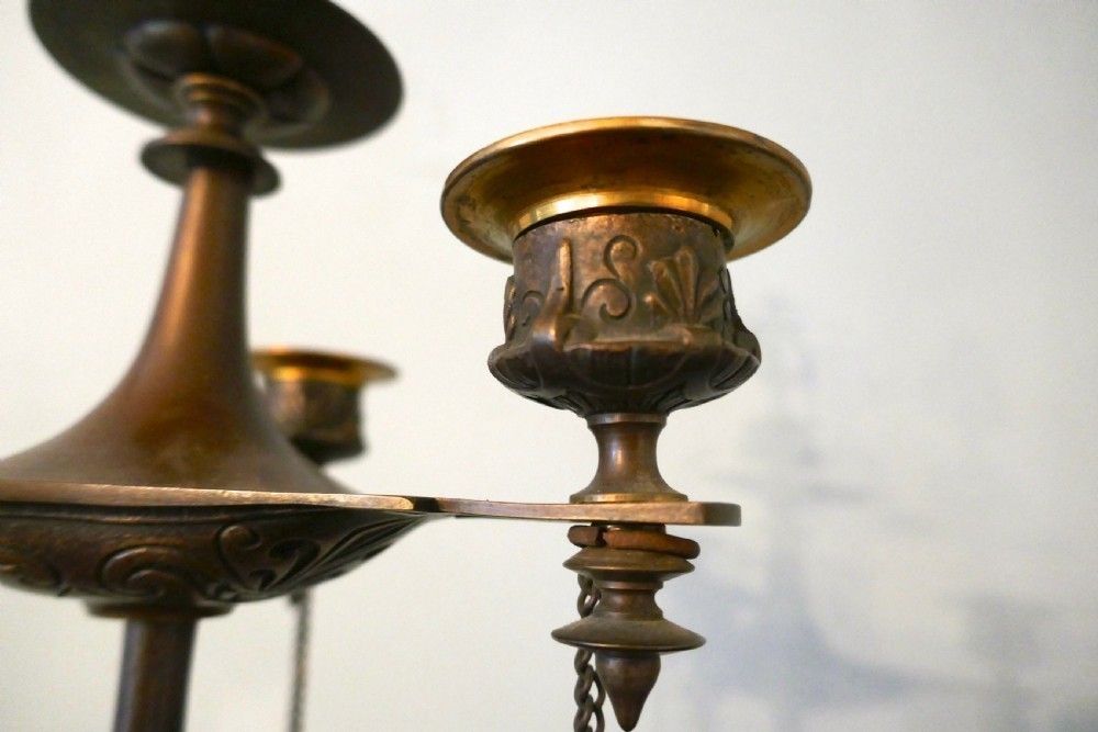 Pair 19th Century Louis Philippe French Bronze Candelabra With Snuffers photo vintage