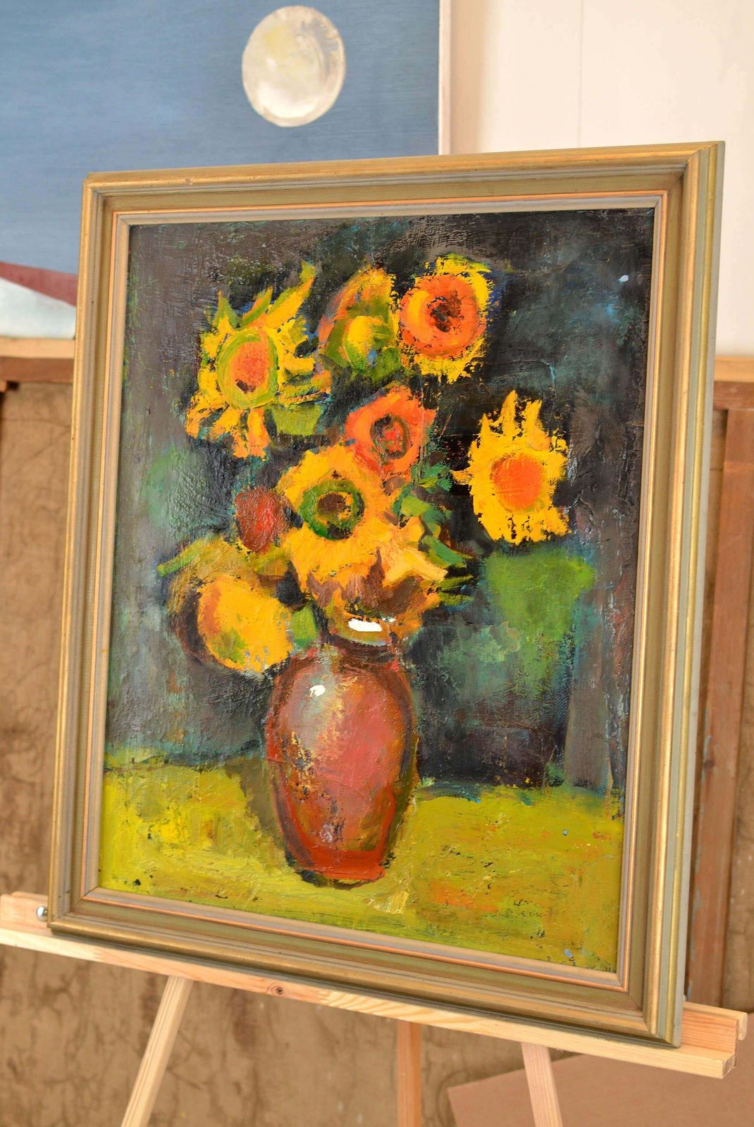 Aleksandr Rodin (1922 2001)still Life With Yellow Flowers. Oil On Canvas. 65x54 Cm photo buy