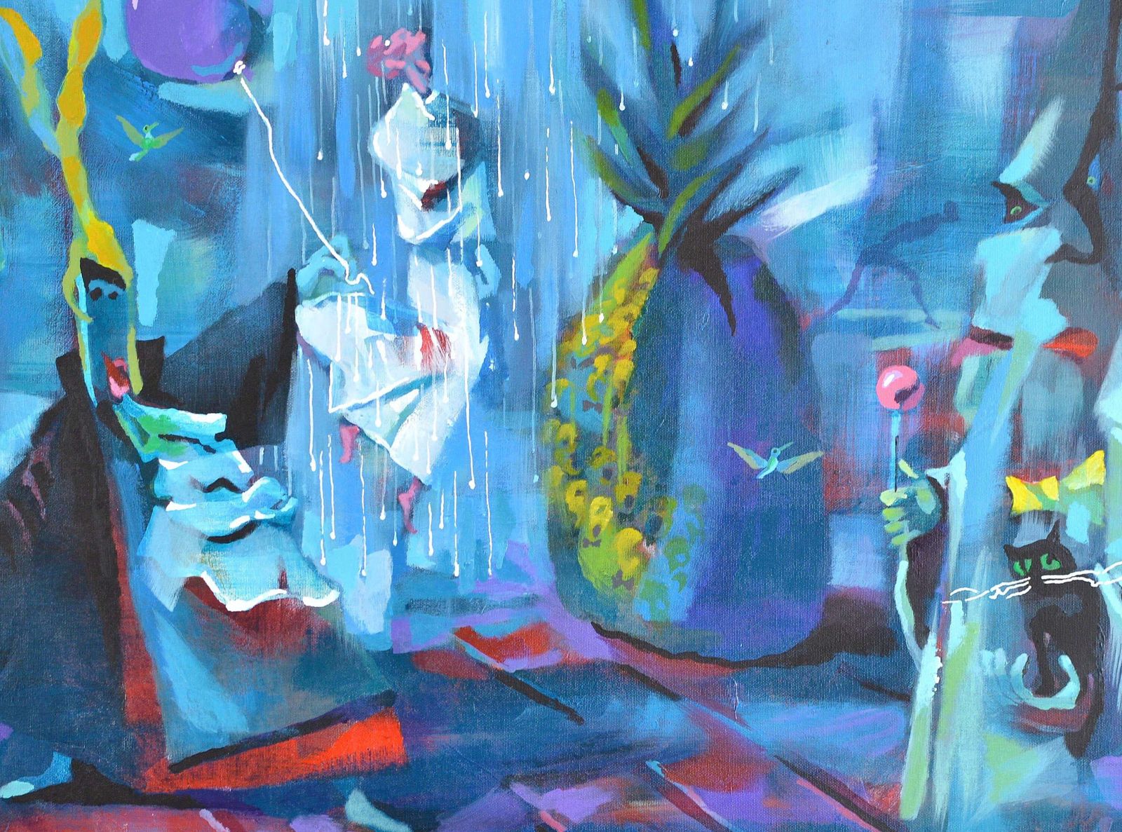 Rauls Zitmanisdream Of The Little Prince, 2011. Acrylic On Canvas, 60x80 Cm2011 photo furniture