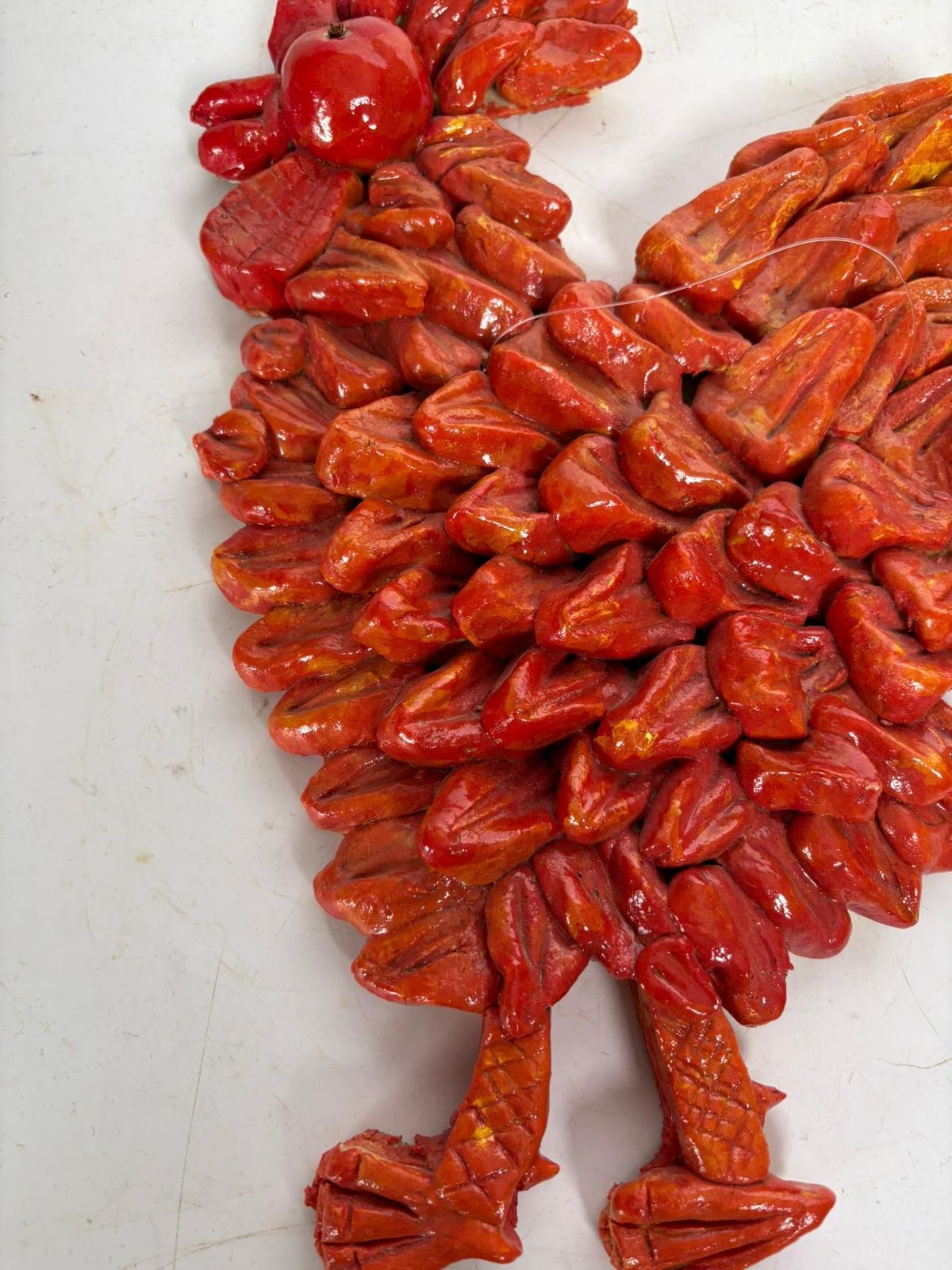 Wall Decoration, Glazed Ceramic Rooster, 1970, France photo buy