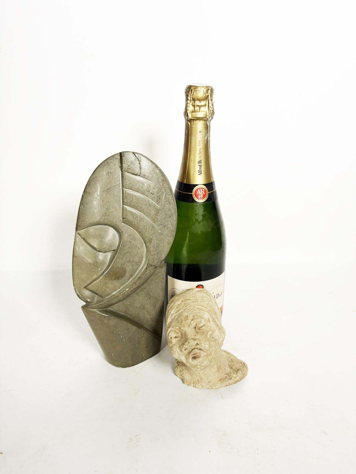 2 Terracotta And Stone Sculptures, France, 20th photo for sale