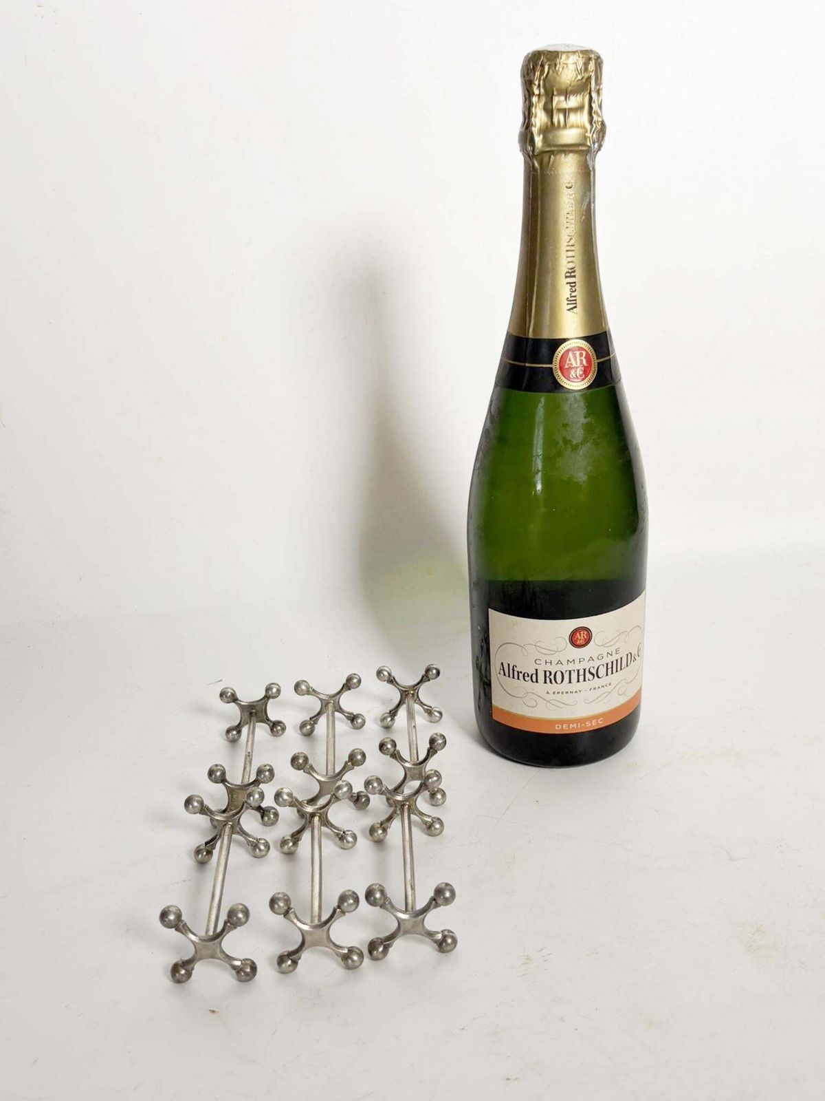 Serie Of 6 Metal Knife Rests, France, 1970 photo Home Decor
