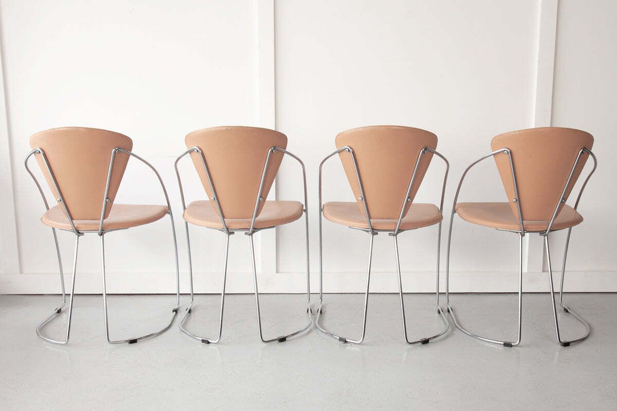 Set Of Four 'Linda' Dining Chairs By Arrben, Italy photo for sale
