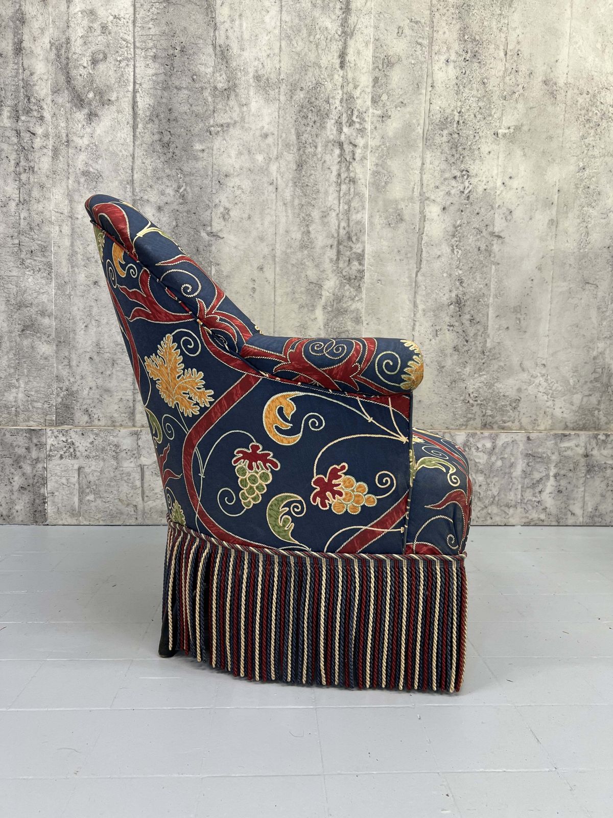Napoleon III Blue Armchair To Reupholster photo vintage