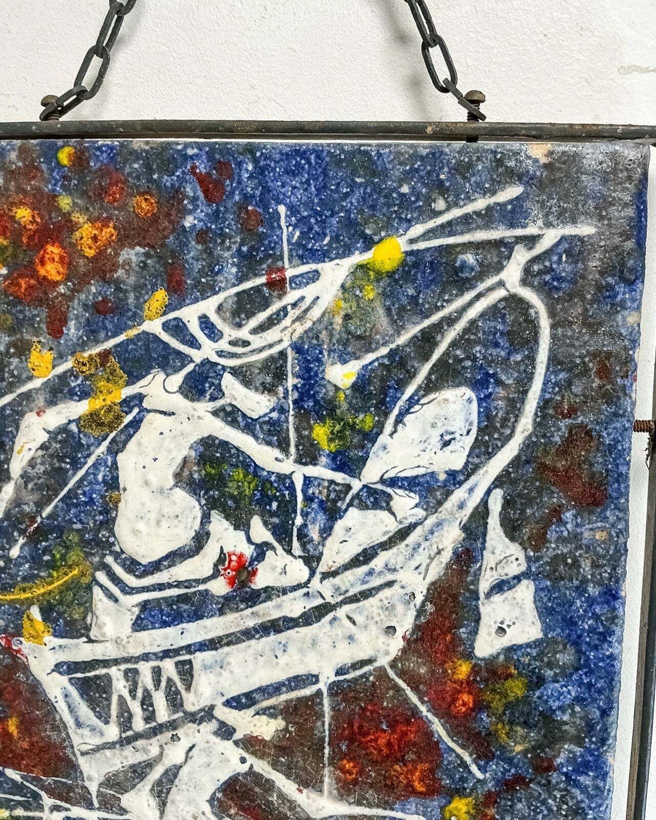 Ceramic Pottery Plaque By Italian Artist Guido Baldini For R S Marino 1967 31x32 photo for sale