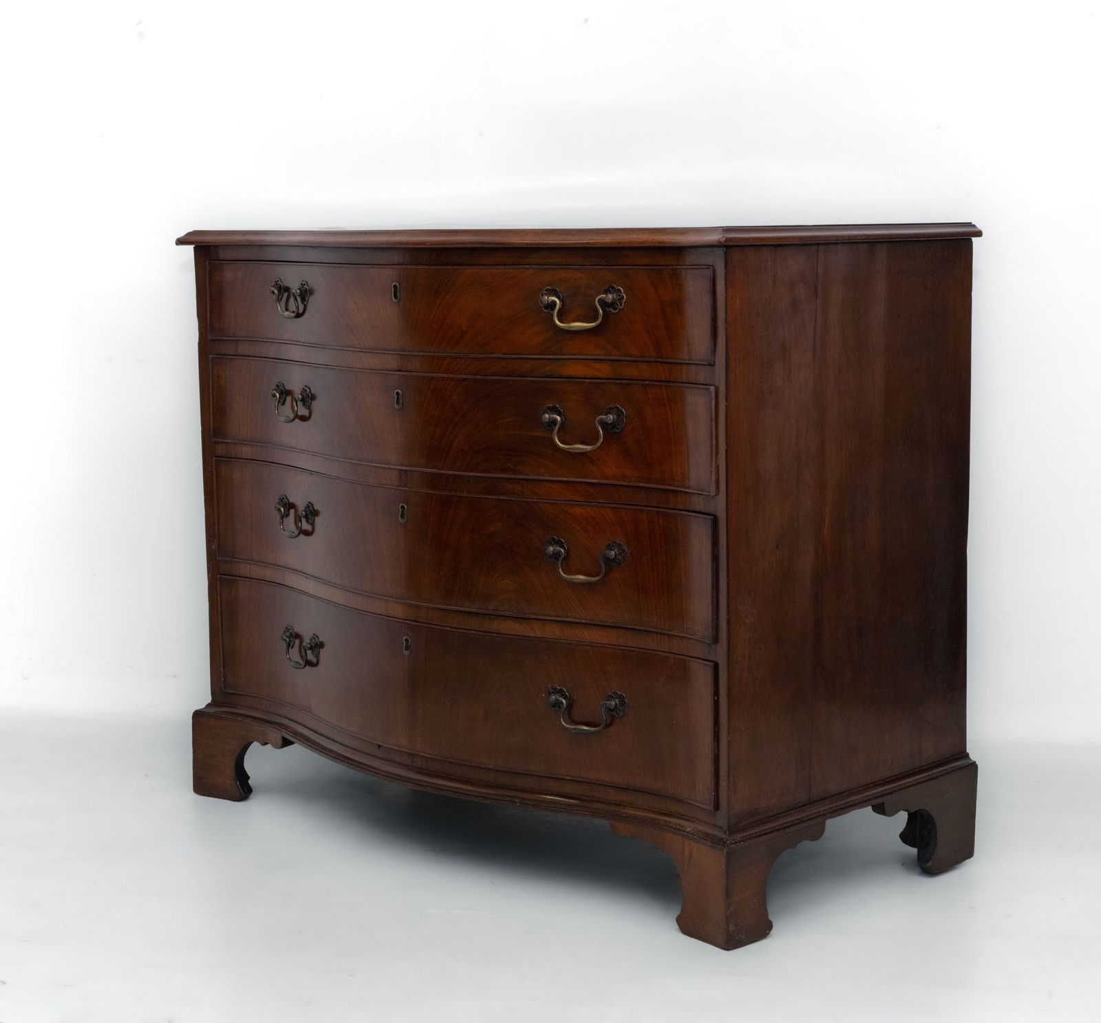 George III Mahogany Serpentine Chest Of Drawers photo Furniture