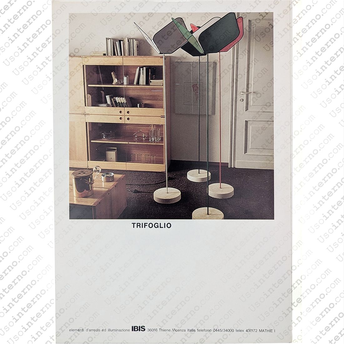 photo vintage “Trifoglio” Floor Lamp By Piero De Longhi For Ibis   2 Available