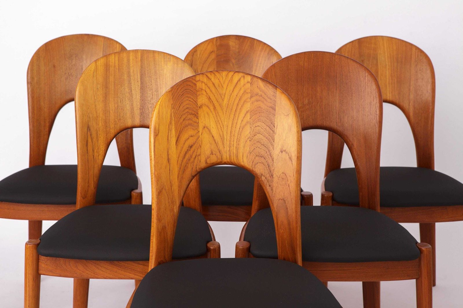 Set Of 6 Dining Chairs By Danish Designer Niels Koefoed (1970s) photo furniture