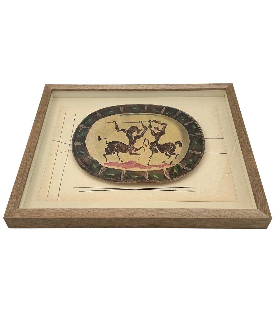 photo for sale Copy   A Framed Lithographic Plate From The 1948 Swedish, Limited Edition Portfolio Of Only 200  “Ceramiques De Picasso”